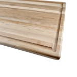 Planche à découper en bois avec érable à rainure de jus